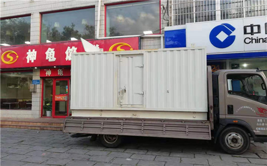 东区街道出租发电机施工案例